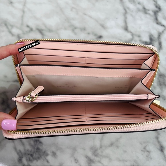 Kate Spade Madison Large Continental Wallet In Conch Pink - Picture 4 of 6